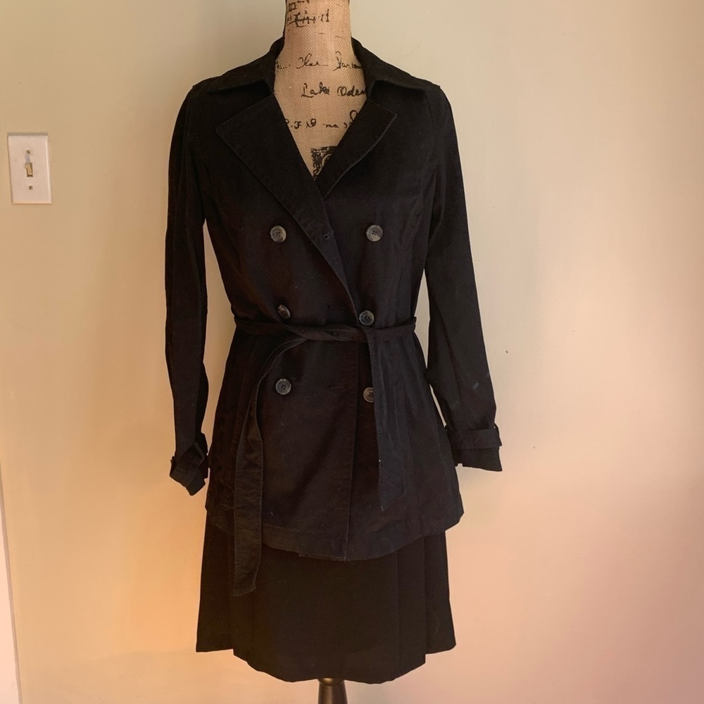 Sonoma black belted jacket size M